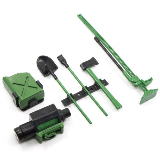 Yeah Racing 1/10 RC Crawler Scale Accessory Tool Set (YA-0356GN) Yeah Racing