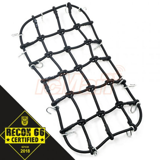 Yeah Racing 1/10 RC Crawler Scale Accessory Luggage Net 200mm x 110mm Black 'G1 Certified' (YA-0560BK)