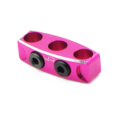Hot Racing Aluminum Case 12-14 Gauge Wire Guard Clamp Type B Pink (YA-0487PK)