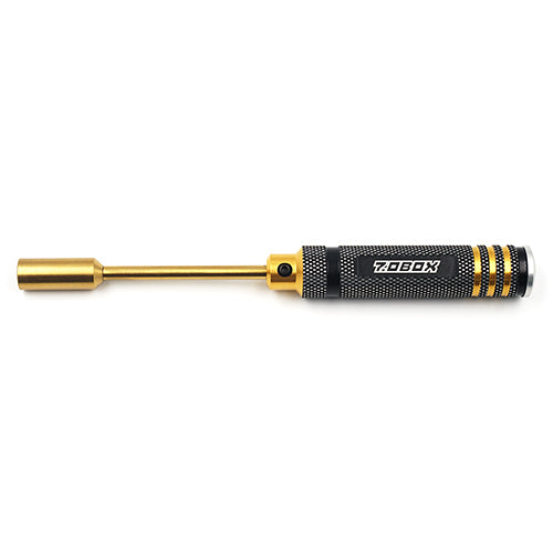 Yeah Racing Aluminum 7mm Lock Nut Driver Black Gold (YT-0192)