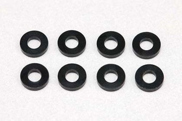 Yokomo 2.5×5.0×1.0mm Aluminum Shim (Black) ZC-A2510B